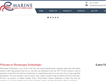 Tablet Screenshot of marineaquatechnologies.com